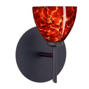 Besa Lighting BEL 1SW 185841 BR Divi Wall Sconce