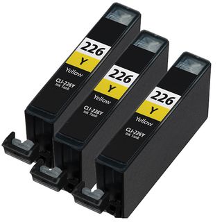 Canon Cli226 Yellow Compatible Inkjet Cartridge (remanufactured) (pack Of 3) (YellowPrint yield 510 pages at 5 percent coverageNon refillableModel NL 3x Canon CLI226 YellowPack of Three (3)Warning California residents only, please note per Proposition