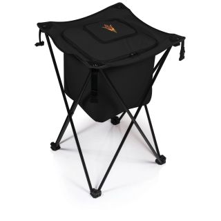 Picnic Time Arizona State University Sun Devils Sidekick Portable Cooler (BlackMaterials Polyester; PVC liner and drainage spout; steel frameDimensions Opened 18.5 inches Long x 18.5 inches Wide x 27.8 inches HighDimensions Closed 8 inches Long x 8 inc