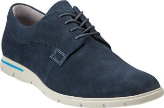 Mens Clarks Denner Motion   Navy Suede Lace Up Shoes