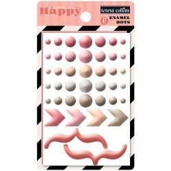 You Are My Happy Self adhesive Enamel Dots and Shapes 41/pkg