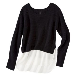 labworks Womens Long Sleeve Shaker Sweater   Black XXL