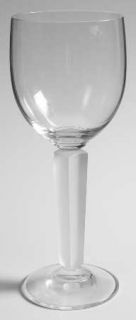 Mikasa Continental Frost Wine Glass   Clear Bowl/Foot,Frosted,Multisided Stem