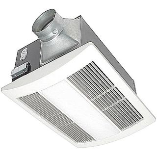 Panasonic FV11VHL2 Bathroom Fan, 110 CFM WhisperWarm Ventilation w/ Heat, Light, amp; Night Light for 4 Duct