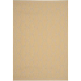 Safavieh Indoor/ Outdoor Moroccan Courtyard Yellow/ Beige Rug (4 X 57)