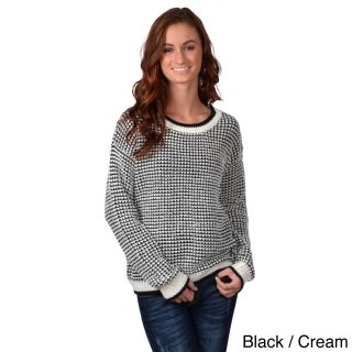 Journee Collection Womens Long Sleeve Two tone Sweater
