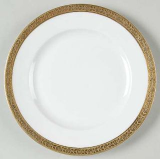 Paul Muller Mue4 Bread & Butter Plate, Fine China Dinnerware   Gold Encrusted Ba