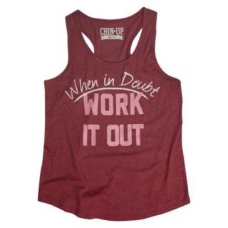 Juniors When In Doubt Work It Out Graphic Tank   M(7 9)