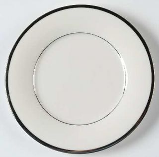Noritake Platinum Serenade Bread & Butter Plate, Fine China Dinnerware   White,