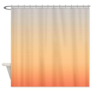  Gray and Peach Shower Curtain  Use code FREECART at Checkout