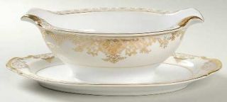 Imperial (Japan) Groton Gravy Boat with Attached Underplate, Fine China Dinnerwa