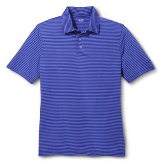 C9 By Champion Mens Advanced Duo Dry Striped Golf Polo   Steel Blue M