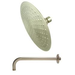 Victorian Satin Nickel 8 inch Shower Head W/ Shower Arm