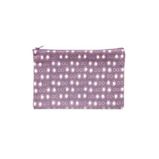 Balanced Design Hand Printed Eggs Pouch PEGG Size 8 H x 11 W, Color Purple