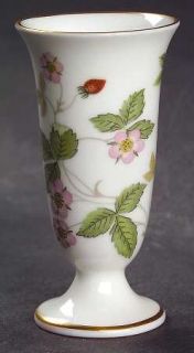 Wedgwood Wild Strawberry (Bone) Mini Vase, Fine China Dinnerware   Bone,Strawber