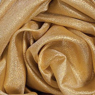 Gold Glitter Taffeta Fabric