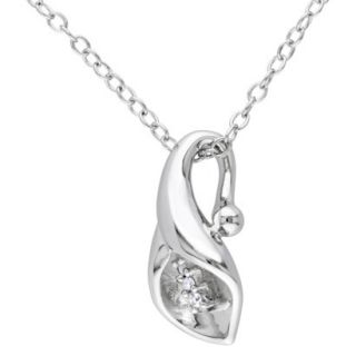 Womens Pendant Necklace   Silver