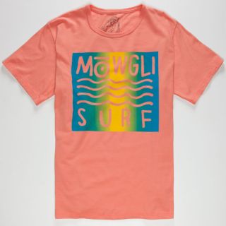 Wild Surfer Mens T Shirt Coral In Sizes Small, Large, Medium, X Lar