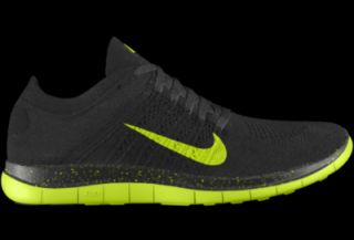 Nike Free 4.0 Flyknit iD Custom (Wide) Mens Running Shoes   Black