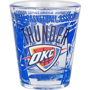 Oklahoma City Thunder 3D Wrap Color Collector Glass