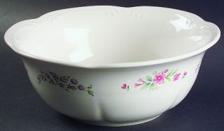 Pfaltzgraff Meadow Lane Party Bowl, Fine China Dinnerware   Stoneware, Floral