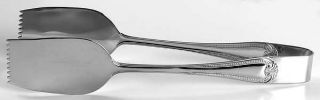 Reed & Barton Sussex (Stainless) 1 Piece Salad Tongs   Stainless,Beaded,Plume Ti