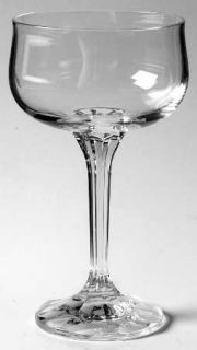 Bohemia Crystal Diana Champagne/Tall Sherbet   40157, Clear, Ribbed Stem