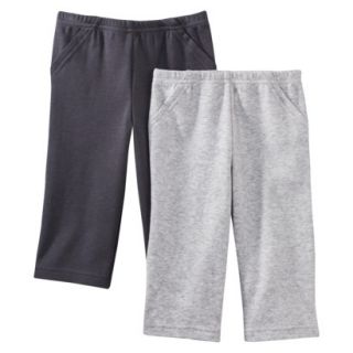 Just One YouMade by Carters Newborn Boys 2 Pack Pant   Grey/Black 9 M