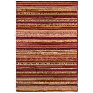 Cadence Adiago/ Ruby cream Power loomed Area Rug (311 X 56) (RubySecondary Colors Cream, Ivory, Navy, Sage Grey, SalmonPattern StripesTip We recommend the use of a non skid pad to keep the rug in place on smooth surfaces.All rug sizes are approximate. 