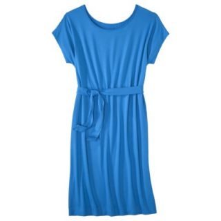 Merona Womens Knit Belted Dress   Brilliant Blue   XL