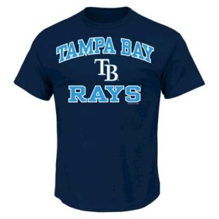 MLB Mens Tampa Bay Rays T Shirt   Navy (L)