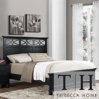 Tribecca Home Piston Black Modern Cottage Twin size Low Profile Bed