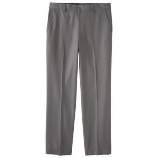 Mens Tailored Fit Microfiber Pants   Light Gray 32X34
