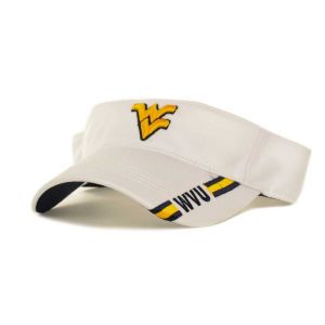 West Virginia Mountaineers Top of the World NCAA Chipper Visor White