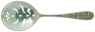 Kirk Stieff Stieff Rose (Sterling,1892,No Monograms) Small Pea Serving Spoon, Pi