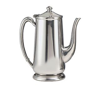 World Tableware 64 oz Traditional Gooseneck Coffee Server with Base   18/8 Stainless
