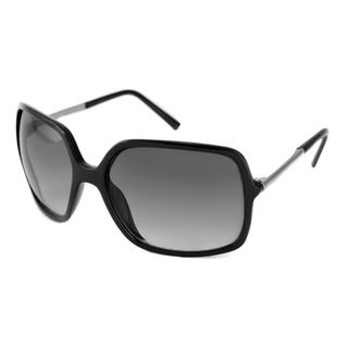 Kenneth Cole Reaction Womens Kc1211 Rectangular Black Sunglasses