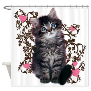  Cute Kitten Kitty Cat Lover Shower Curtain  Use code FREECART at Checkout