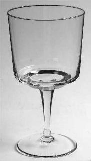 Block Crystal Chateau DArgent (Platinum) Water Goblet   Platinum Trim