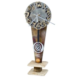 Type I Desktop Clock by David Scherer   5 Inches Wide Multicolor   TC TYPE1