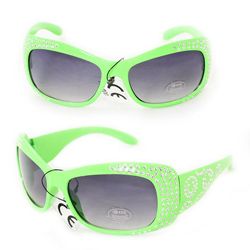 Kids K5066 Green Plastic Fashion Sunglasses