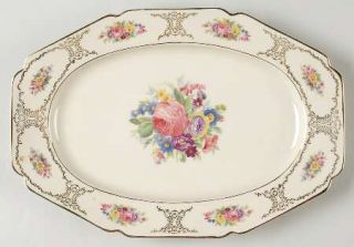 Heinrich   H&C Lady Louise 12 Oval Serving Platter, Fine China Dinnerware   Mul