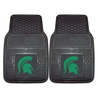 Fanmats Michigan State 2 piece Vinyl Car Mats (100 percent vinylDimensions 27 inches high x 18 inches wideType of car Universal)