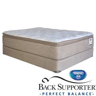 Spring Air Back Supporter Roseworth Pillow Top Twin size Mattress Set (TwinSet includes Mattress, foundationFirst layerQuilted top with cashmere natural fiber blend, 0.75 inch soft foamSecond layer1.5 inch gel infused memory foamThird layer3 inch supp