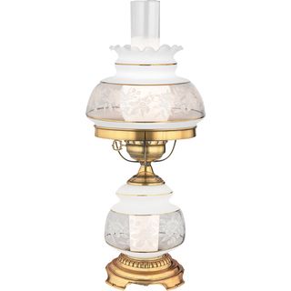 Satin Lace 2 light French Gold Table Lamp