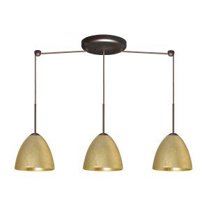 Besa Lighting BEL 3JB 4470GF BR Vila Pendant