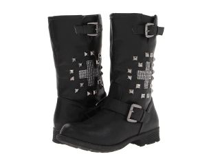 UNIONBAY Eternal Motorcycle Boot Womens Pull on Boots (Black)