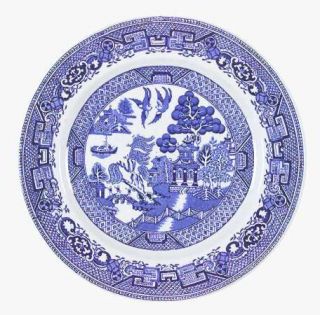 England Old Willow Dinner Plate, Fine China Dinnerware   Blue Willow Design