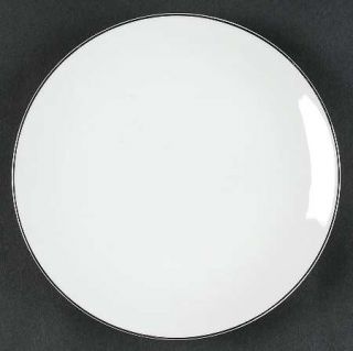 Johann Haviland Platinum Riviera Salad Plate, Fine China Dinnerware   White, Cou
