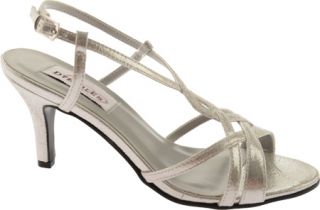 Womens Dyeables Elvira   Silver Shimmer Prom Shoes